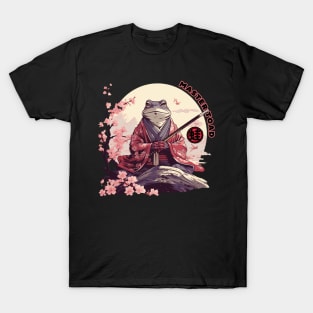 Japanese Master Toad Samurai Warrior - The Zen Frog T-Shirt